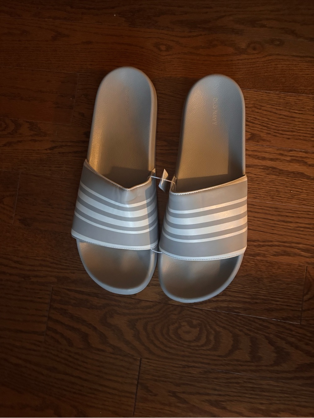 Men’s Grey Slide Sandals - Comfortable Pool & Casual Slides